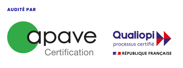Certifié Qualiopi, audité par Apave Certification